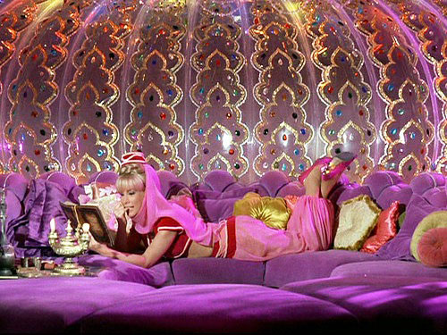 Jeannie in her bottle