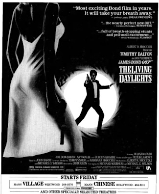 The Living Daylights newspaper ad